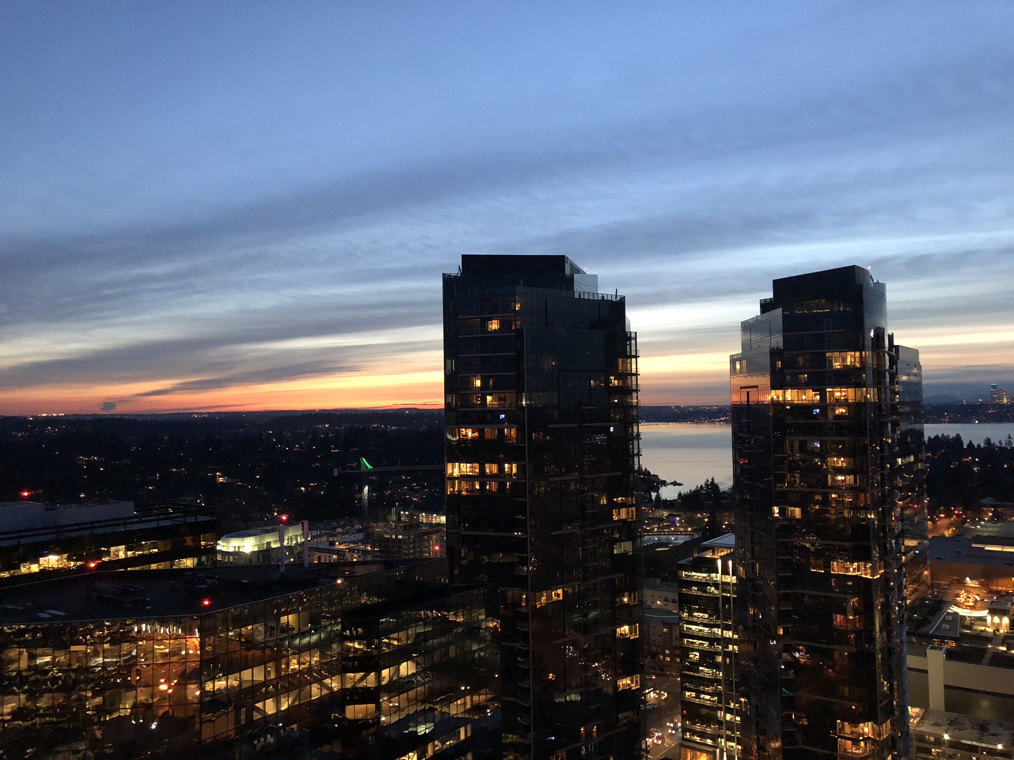 Sunset over Bellevue