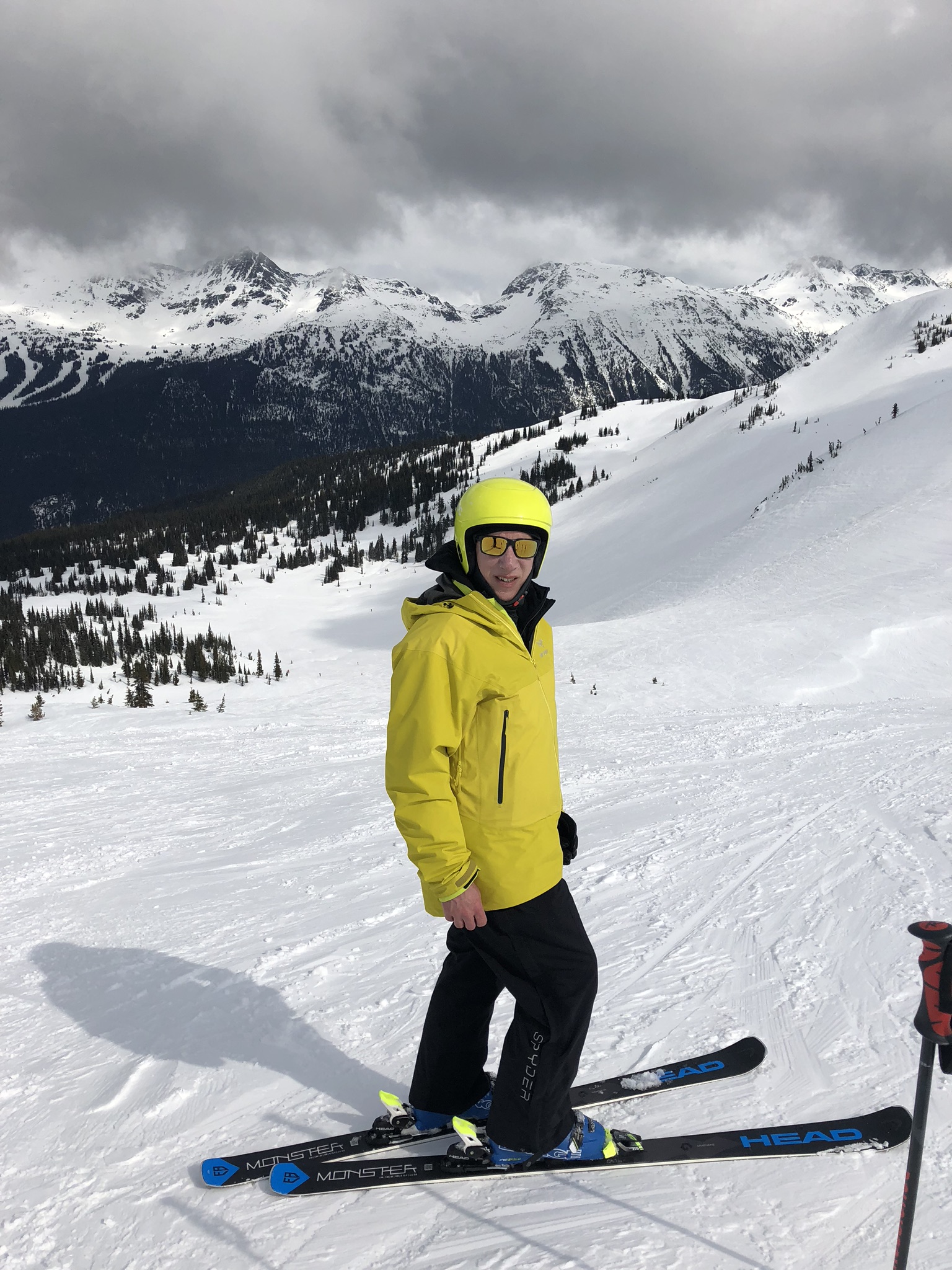 Skiing at Whistler, BC.